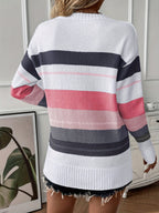 R&B | Trendy Farbblock Rundhals Pullover