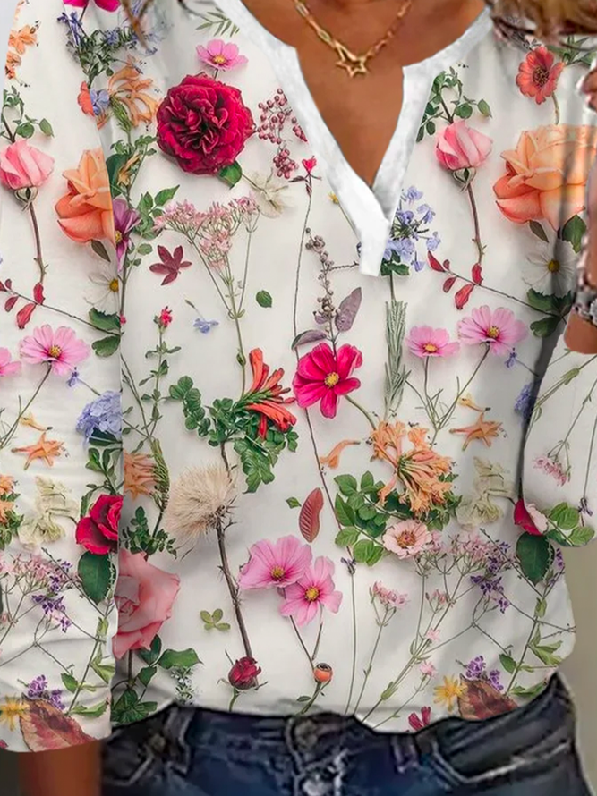 R&B | Trendy Floral Pullover