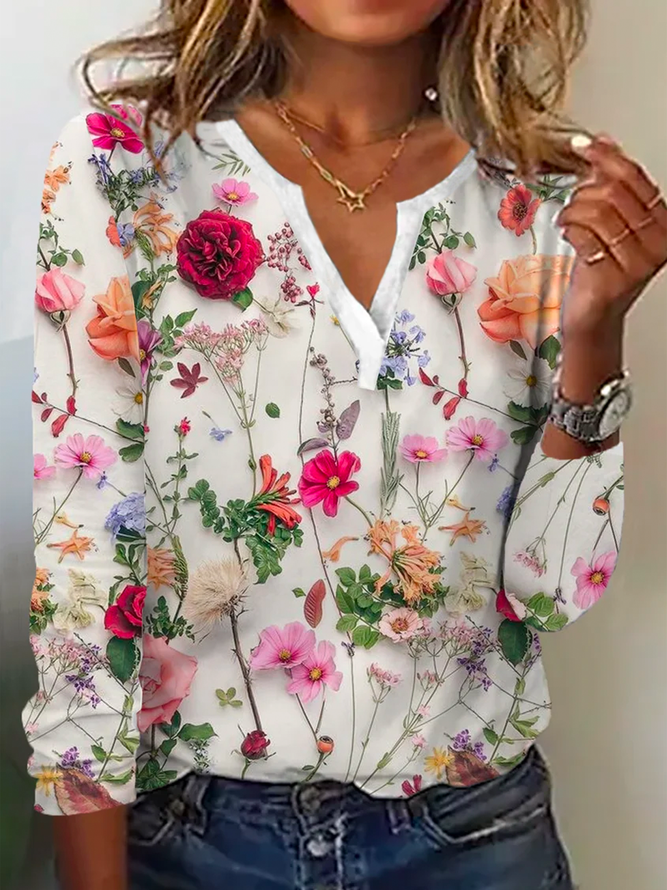 R&B | Trendy Floral Pullover