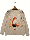 R&B | Trendy Fuchs Druck Pullover