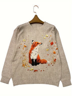 R&B | Trendy Fuchs Druck Pullover