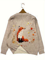R&B | Trendy Fuchs Druck Pullover