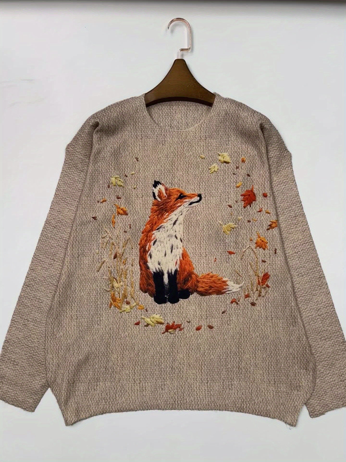 R&B | Trendy Fuchs Druck Pullover