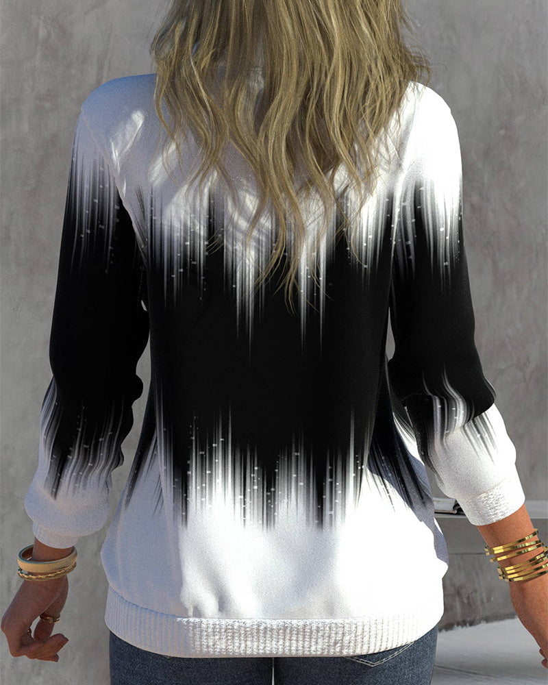 R&B | Trendy Damen Zipkragenpullover