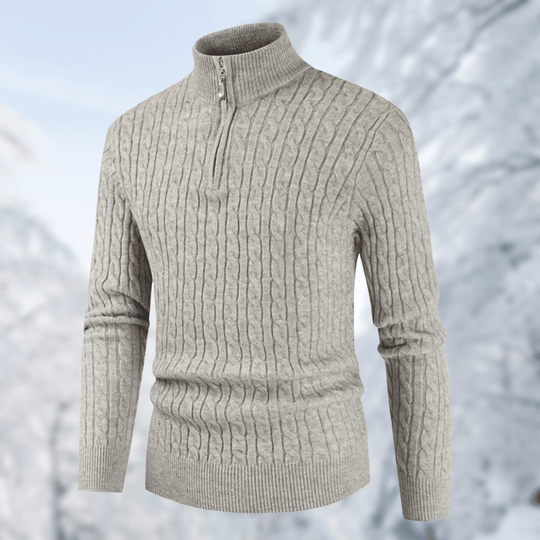 R&B | Trendy Herrenpullover mit Stehkragen