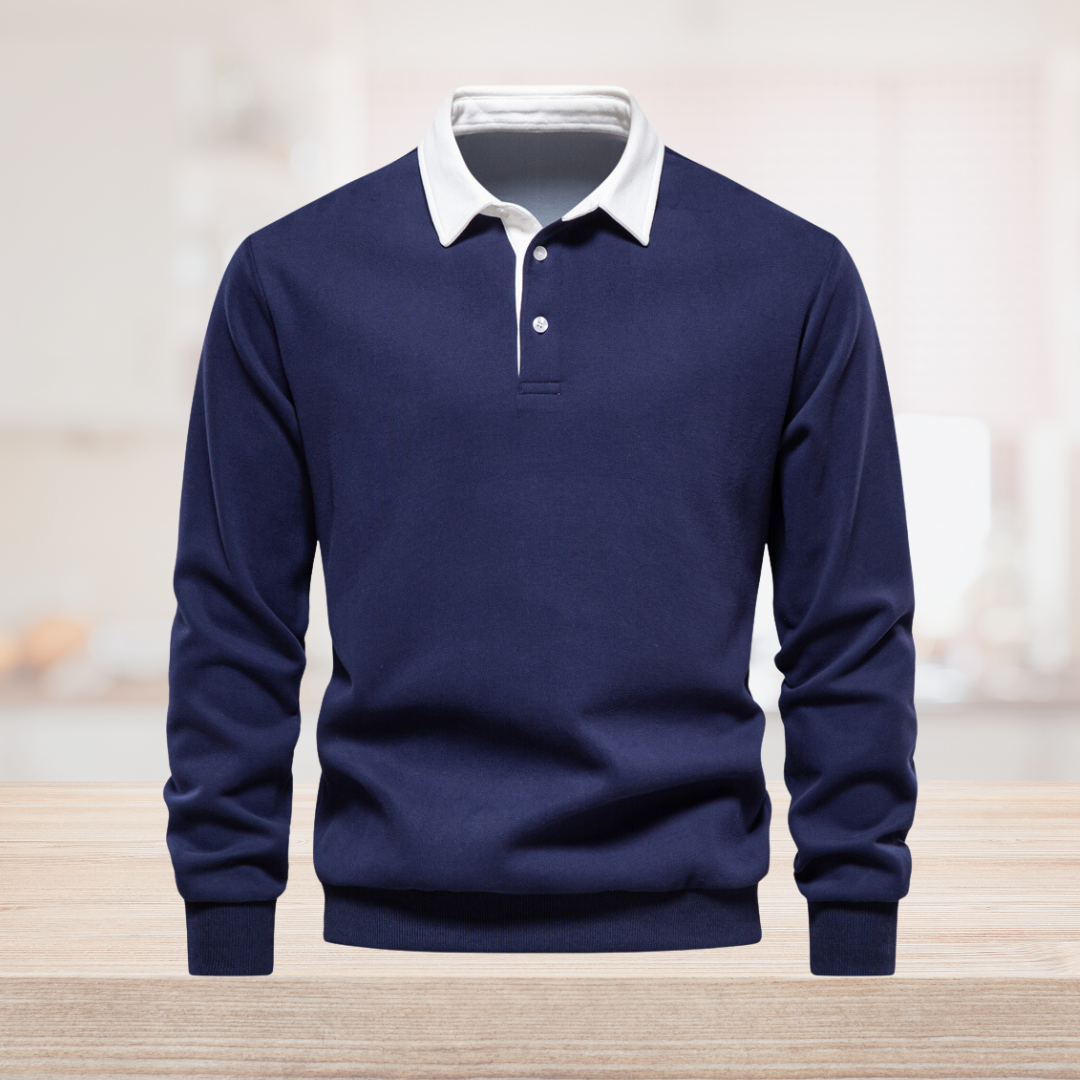R&B | Trendy Herren Polo Sweater