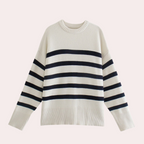 R&B | Trendy Oversized Gestreifter Damenpullover