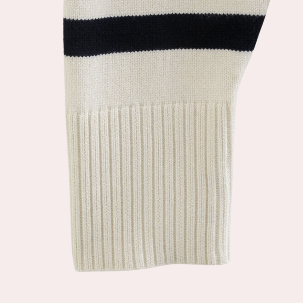 R&B | Trendy Oversized Gestreifter Damenpullover