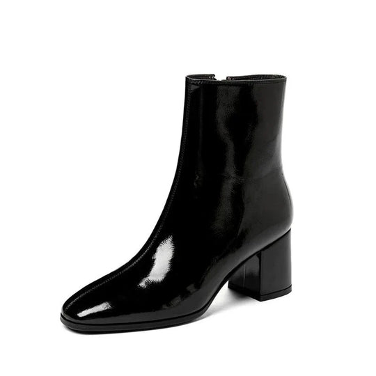 R&B | Trendy Patentleder Damen Stiefeletten