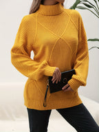 R&B | Trendy Einfarbiger Rollkragenpullover