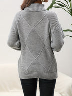 R&B | Trendy Einfarbiger Rollkragenpullover