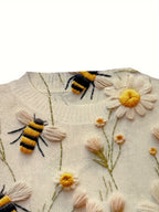 R&B | Trendy Damenpullover mit Bienenmuster