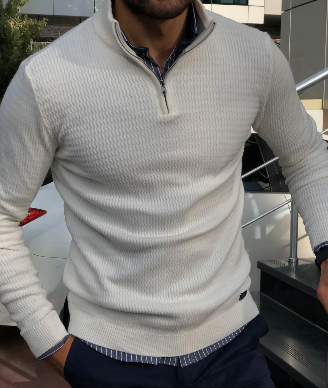 R&B | Trendy Zip-Pullover