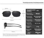R&B | Vintage Square Aluminium Magnesium Polarisierte Sonnenbrille