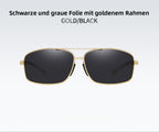 R&B | Vintage Square Aluminium Magnesium Polarisierte Sonnenbrille