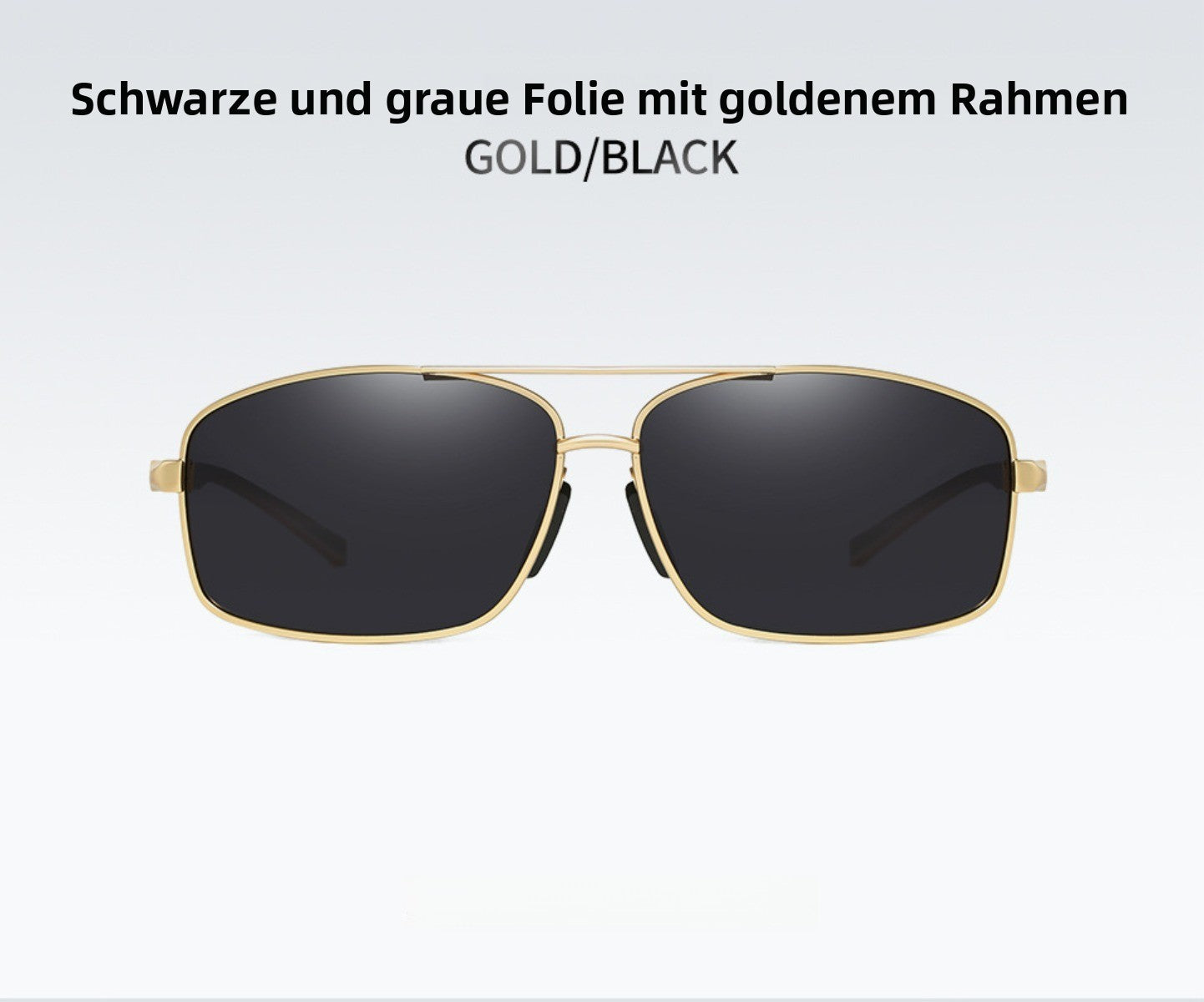 R&B | Vintage Square Aluminium Magnesium Polarisierte Sonnenbrille