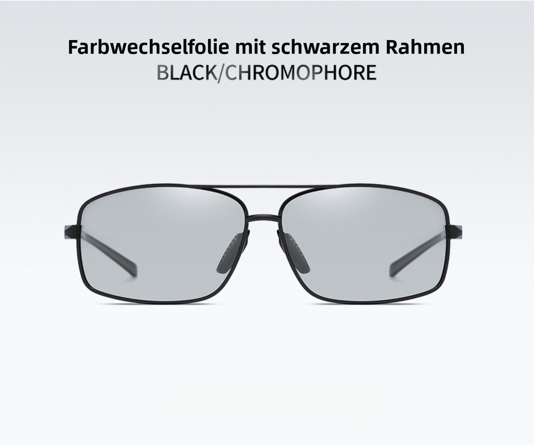 R&B | Vintage Square Aluminium Magnesium Polarisierte Sonnenbrille