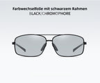 R&B | Vintage Square Aluminium Magnesium Polarisierte Sonnenbrille