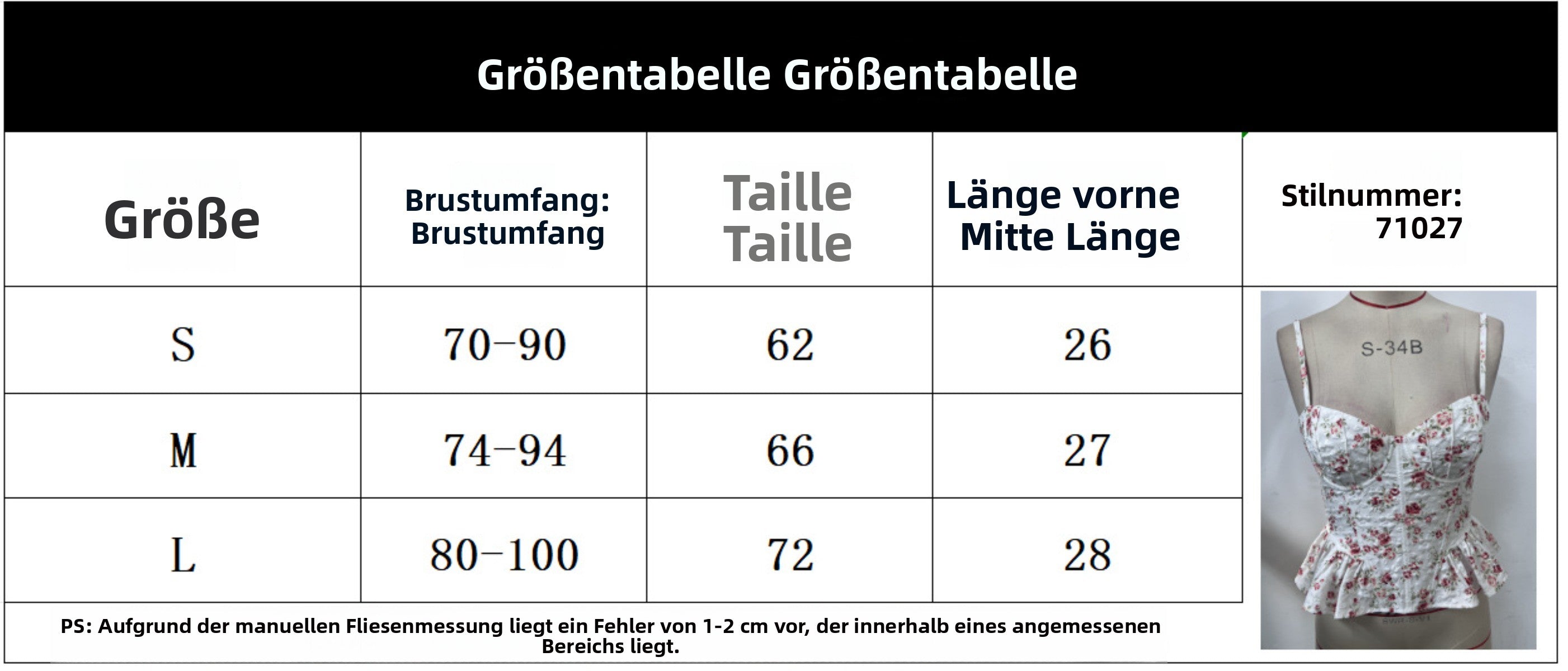 R&B | Floraler Brustschal mit Schnürsenkeln