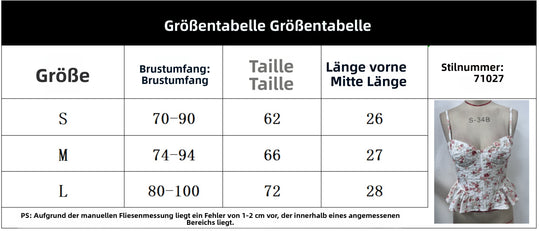 R&B | Floraler Brustschal mit Schnürsenkeln