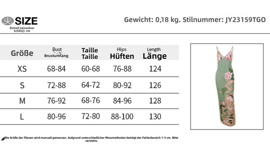 R&B | Schlankes Kleid mit Sling-Print