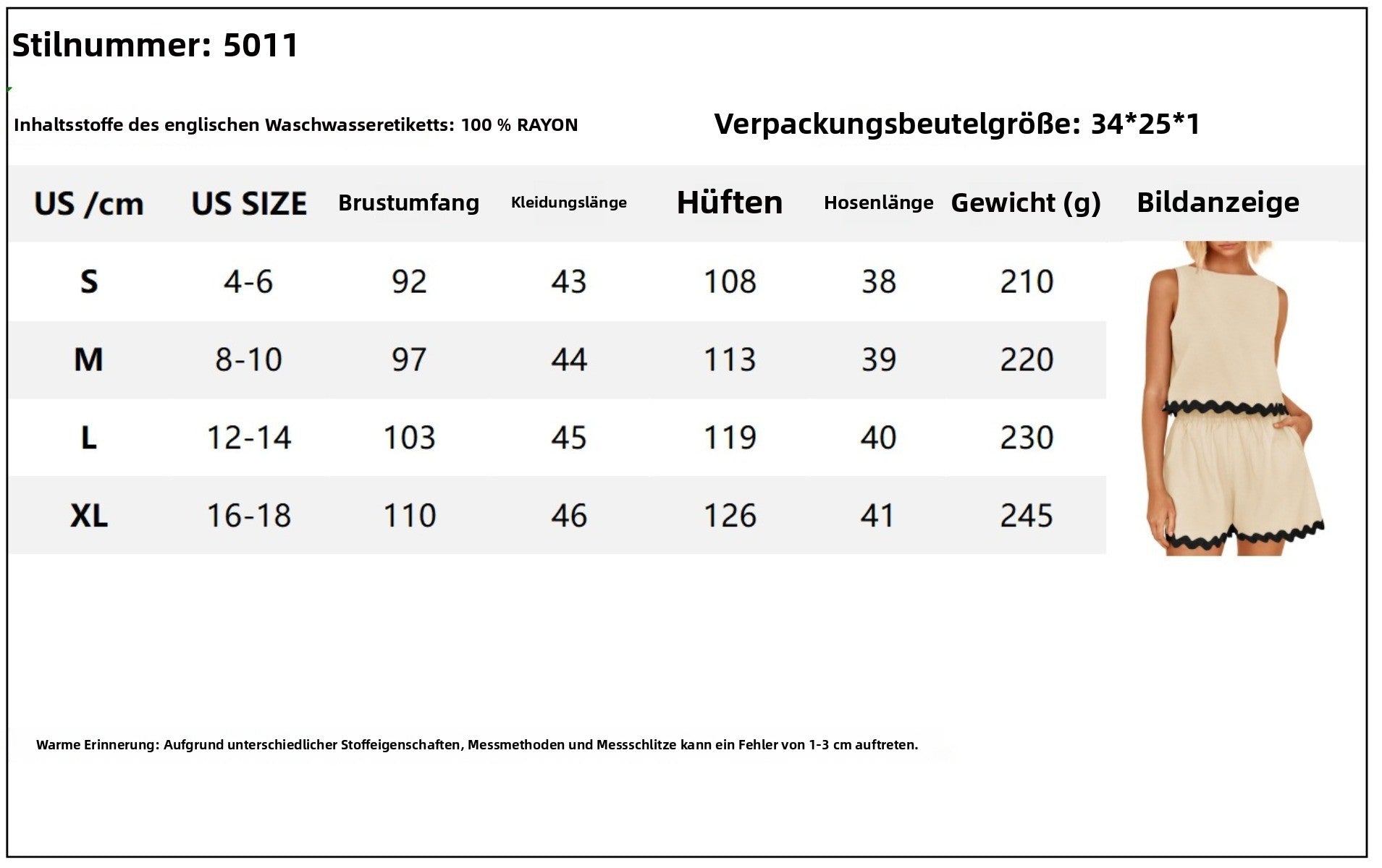 R&B | Zweiteiliges Oberteil und Shorts aus Leinen und Spitze