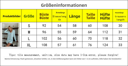 R&B | Langärmeliges Top mit Schnürsenkeln und Shorts Set