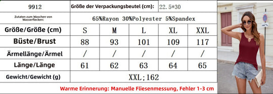 R&B | Einfarbiges T-Shirt mit V-Ausschnitt