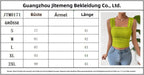 R&B | Ärmelloses Westentop mit offenem Knopf und eckigem Ausschnitt mit Schulterriemen