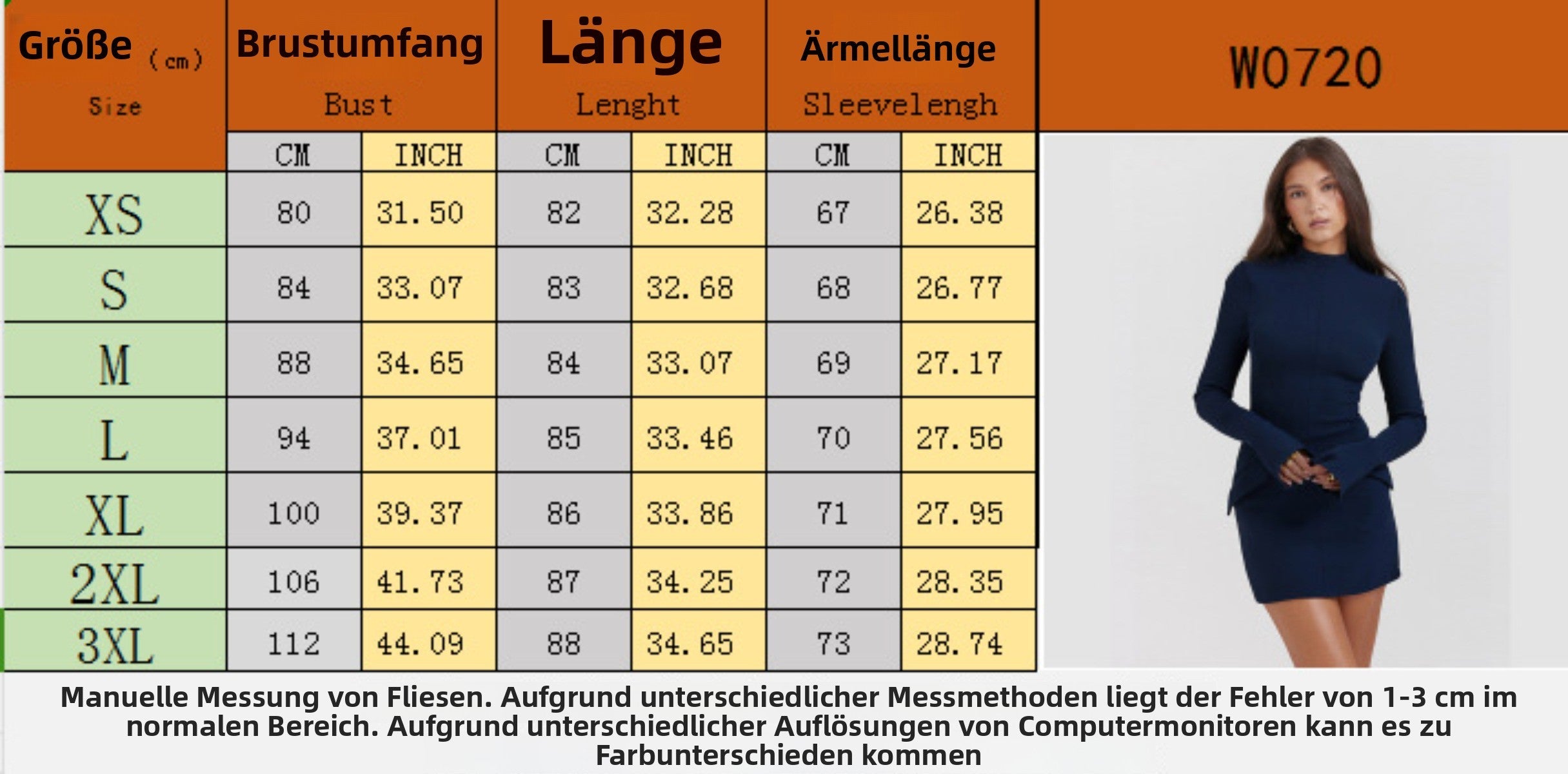 R&B | Schmal geschnittenes, langärmeliges, hüftumspielendes Kleid