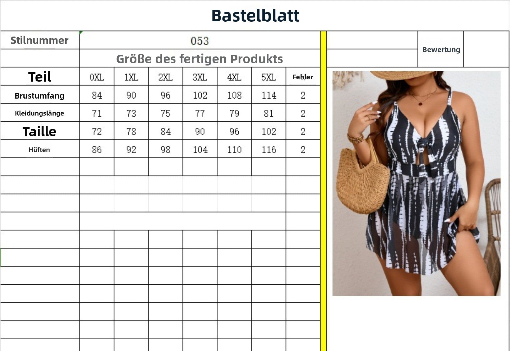 R&B | Große Größe Rock Badeanzug