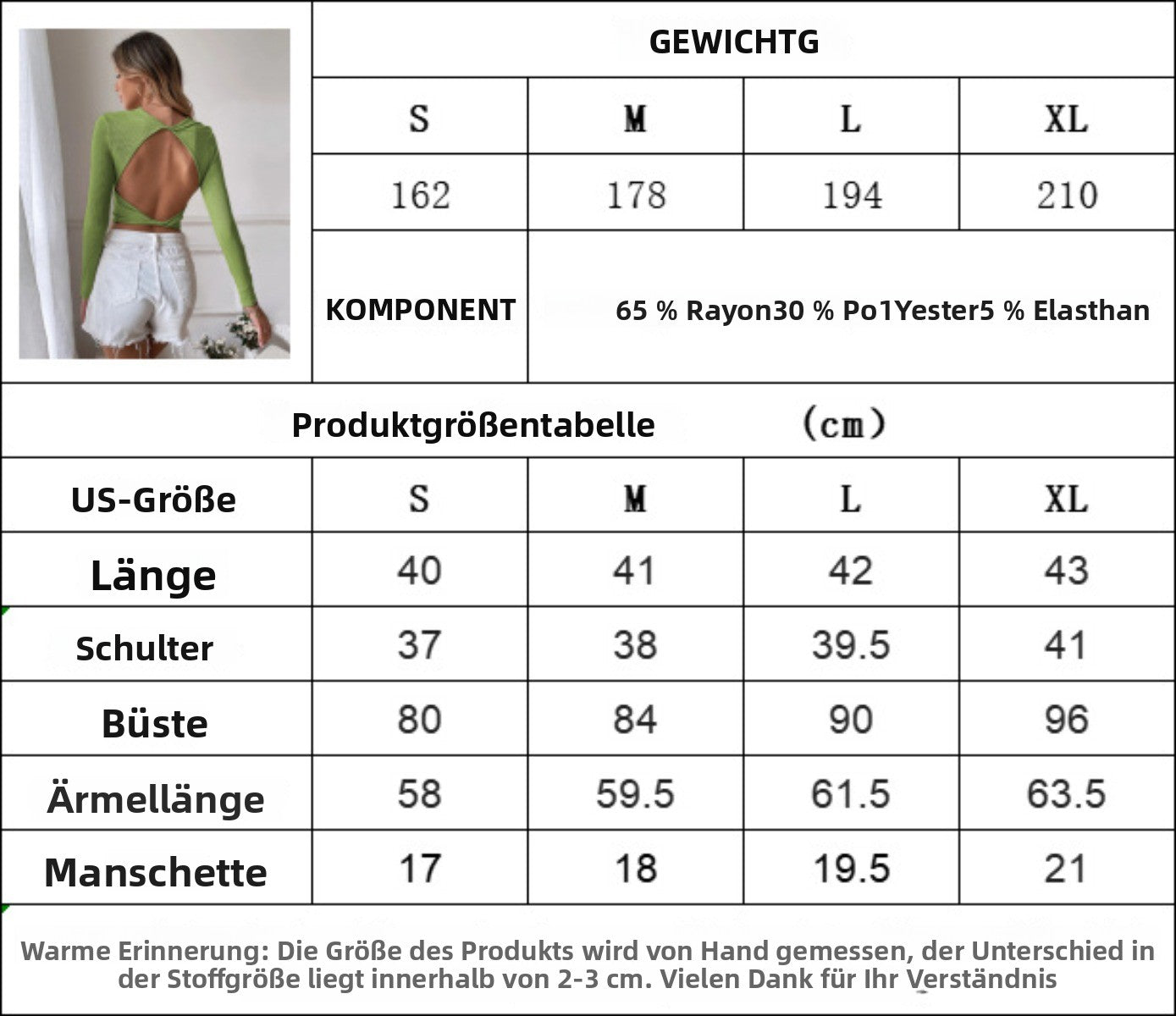 R&B | Langärmeliges Oberteil mit Neckholder-Strick