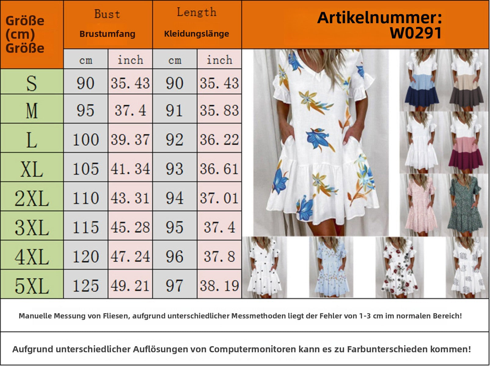 R&B | Pendelkleid mit V-Ausschnitt