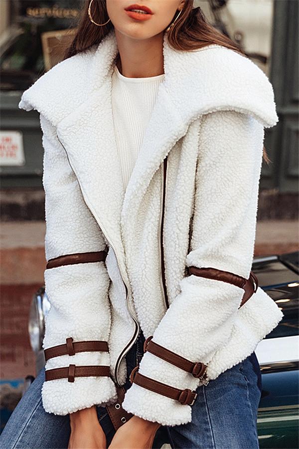 R&B | Parka Gürtel Shaggy Jacke
