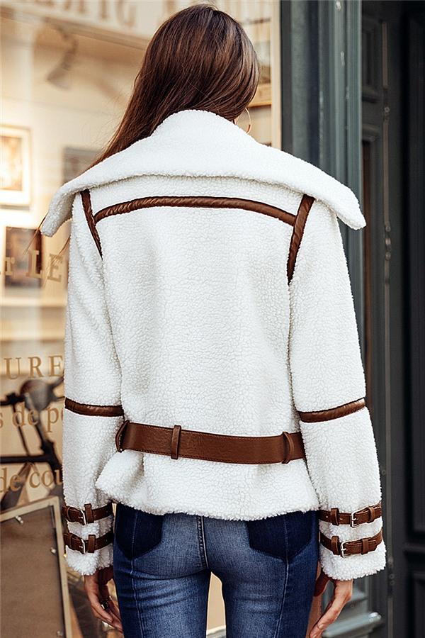 R&B | Parka Gürtel Shaggy Jacke