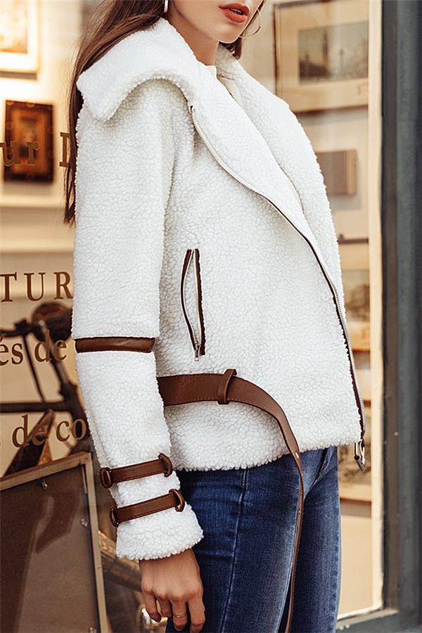 R&B | Parka Gürtel Shaggy Jacke