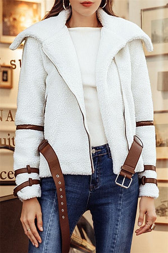R&B | Parka Gürtel Shaggy Jacke