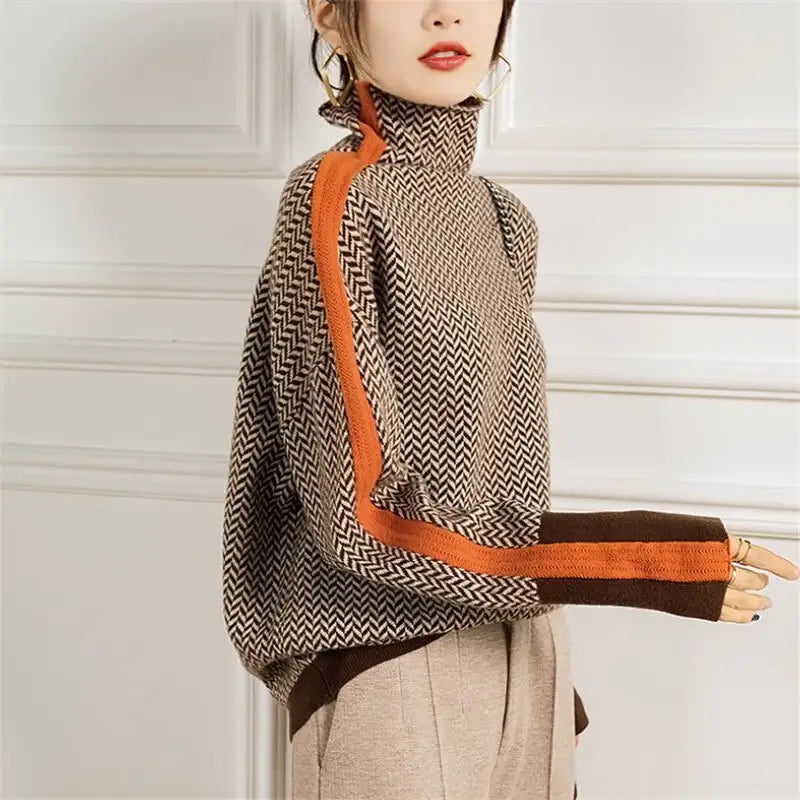 R&B | Damen Rollkragenpullover Aus Weichem Strick