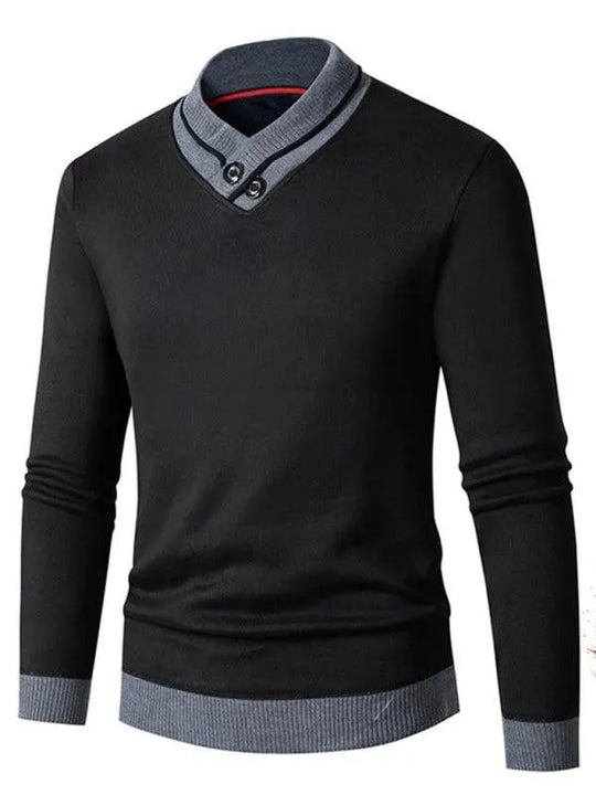 R&B | Slim Fit V-Ausschnitt Herren Pullover