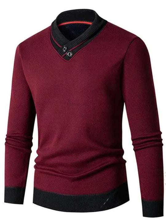 R&B | Slim Fit V-Ausschnitt Herren Pullover