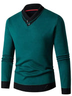 R&B | Slim Fit V-Ausschnitt Herren Pullover
