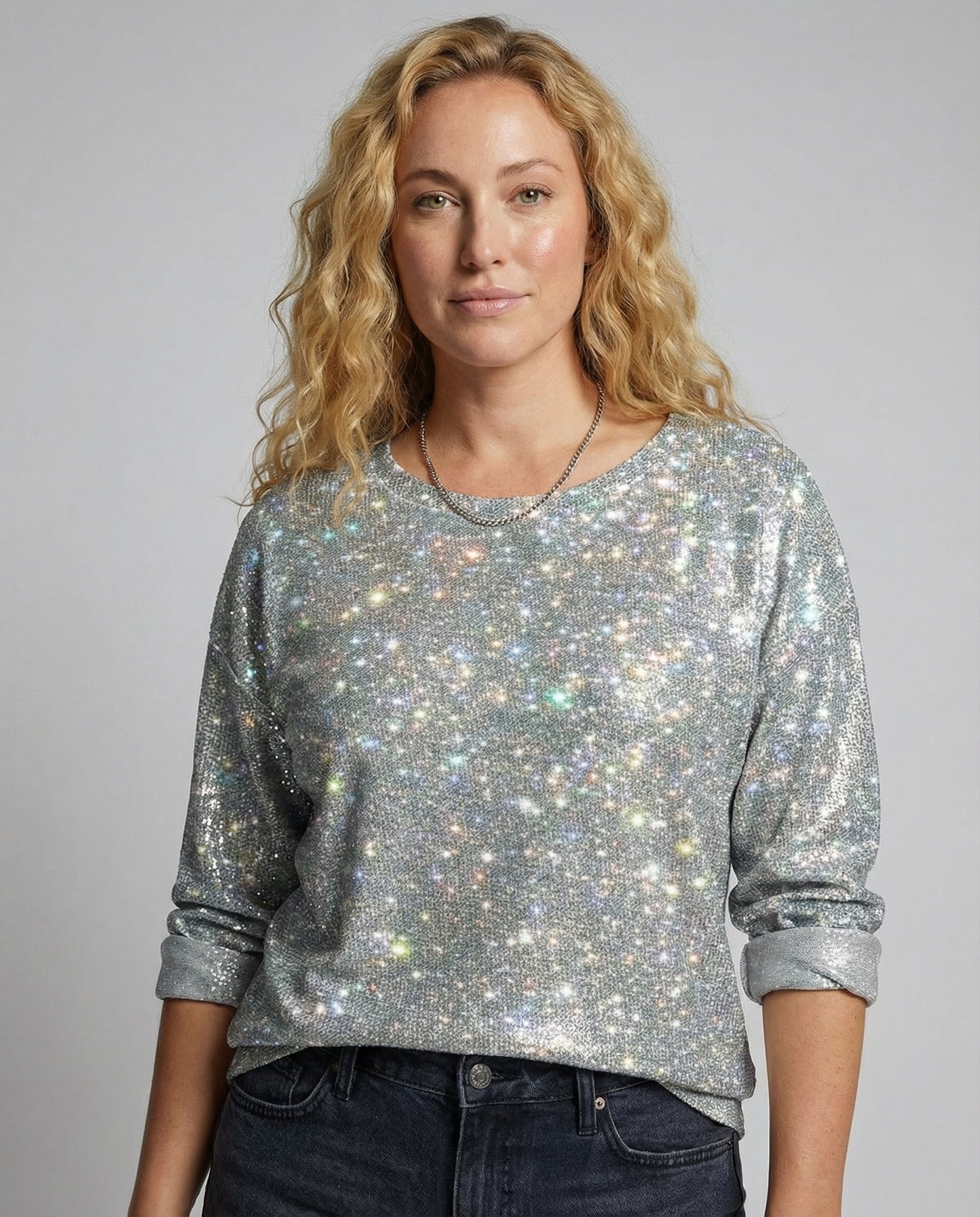 R&B | Sweatshirt mit Rundhalsausschnitt