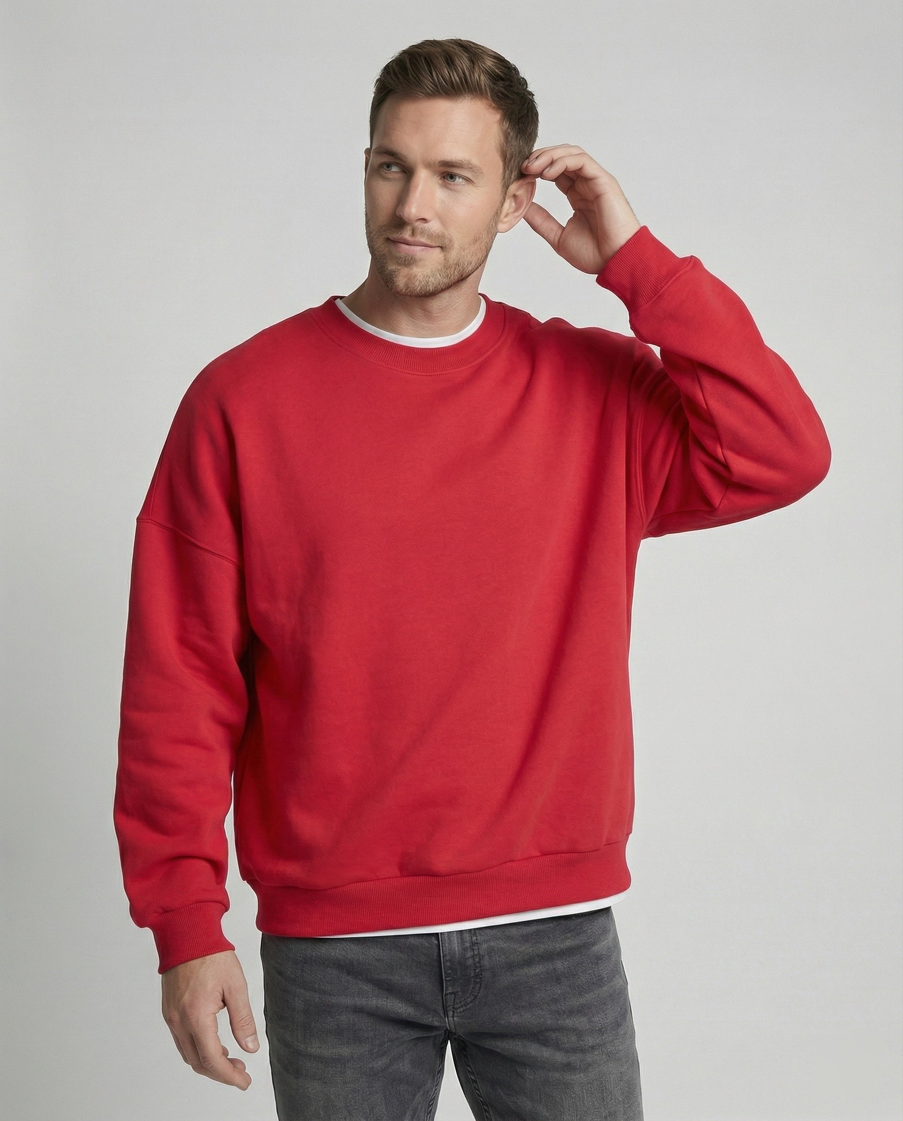 Freizeitkleidung Herren Sweatshirt Oversize