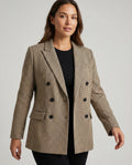 R&B | Kariertes Doppelbreasted Blazer