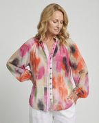Damen Chiffon Blusentop Elegant
