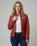 R&B | Luxuriöse Stilvolle Lederjacke für Frauen