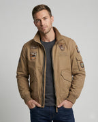 Herren Bomberjacke Militär Stil