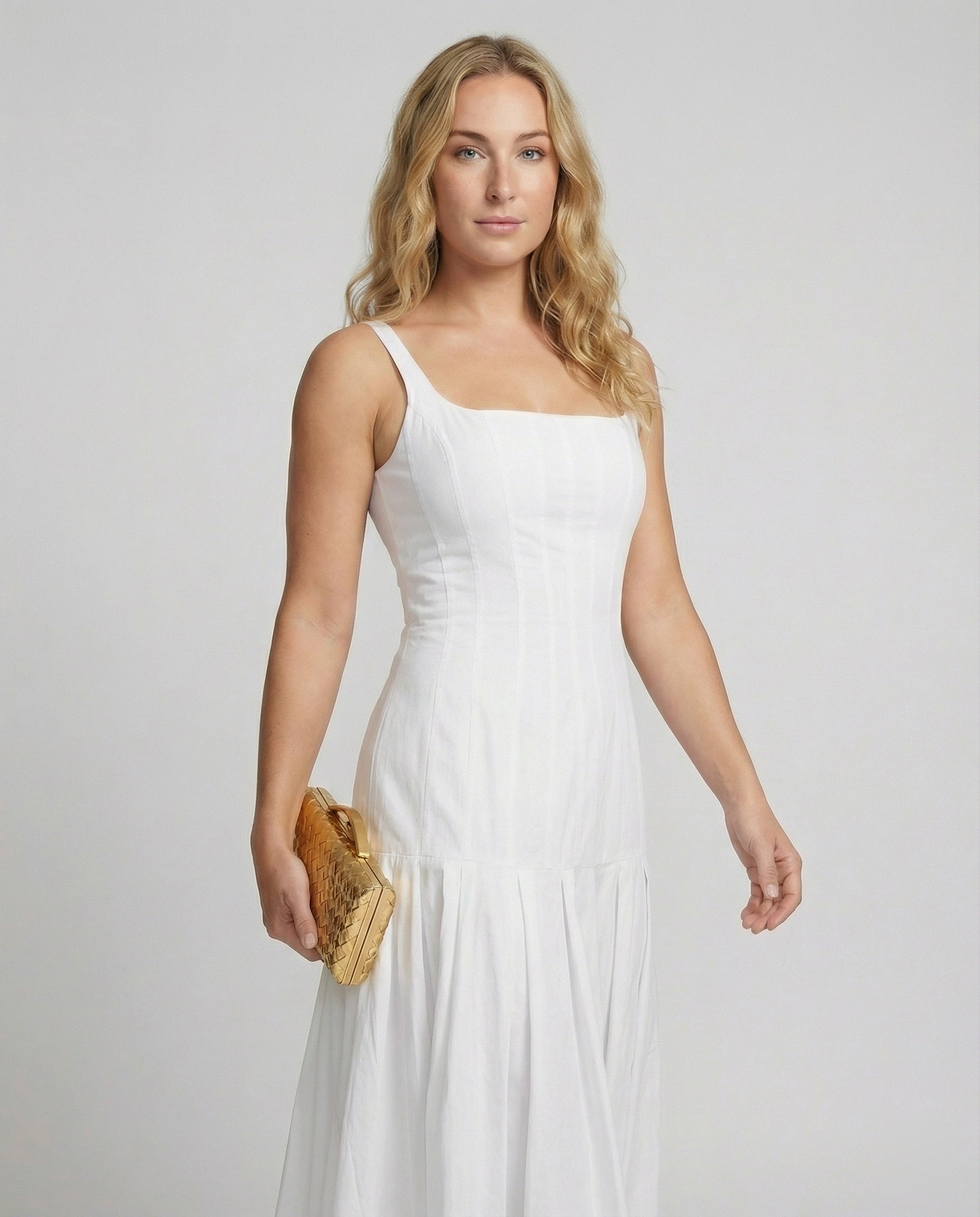 Damen Midikleid mit elegantem Schnitt
