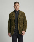 Herren Cordjacke mit multifunktionalen Taschen und modernem Schnitt