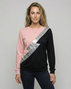 R&B | Sweatshirt Diagonal Streifen Detail